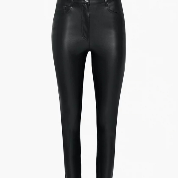 Aritzia wifred high rise vegan leather pants BNWT - Picture 3 of 7